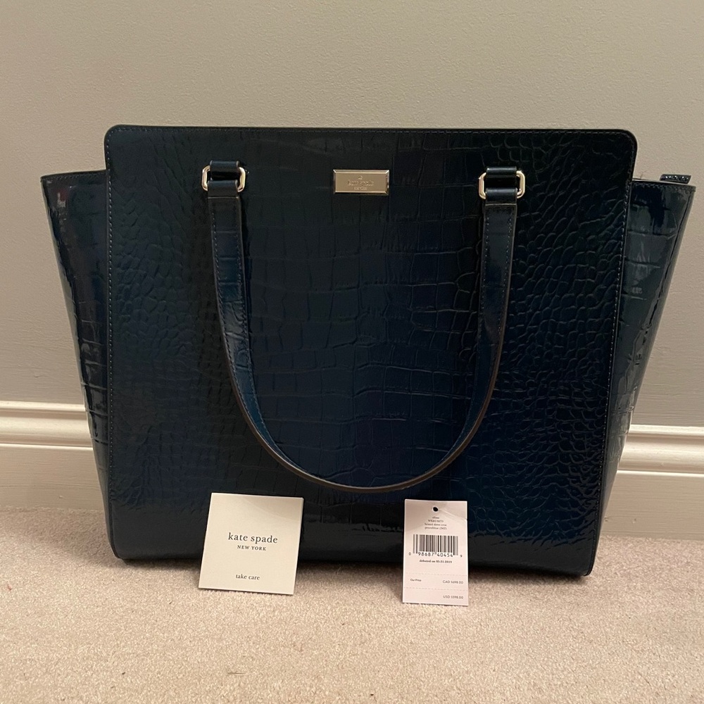 NWT Kate Spade Elissa Tote petrolblue